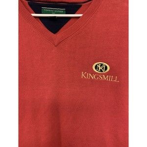 Tommy Hilfiger Kingsmill Golf Vest Cotton Red 2XL XXL